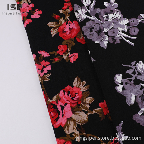 Plain Woven Printing Clothes Challis Rayon Fabric Shirts